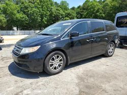 Salvage cars for sale at Austell, GA auction: 2011 Honda Odyssey EXL