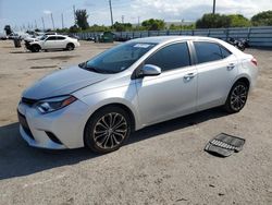 Salvage cars for sale at Miami, FL auction: 2015 Toyota Corolla L