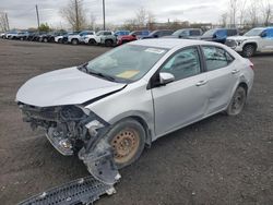 Salvage cars for sale from Copart Montreal Est, QC: 2014 Toyota Corolla L