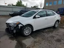 Salvage cars for sale at Littleton, CO auction: 2016 Toyota Corolla L