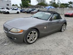 Vehiculos salvage en venta de Copart Opa Locka, FL: 2003 BMW Z4 3.0