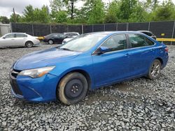 Salvage cars for sale at Waldorf, MD auction: 2017 Toyota Camry LE