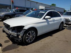 Salvage cars for sale from Copart New Britain, CT: 2017 Mercedes-Benz C 300 4matic