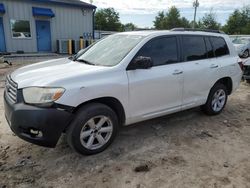 Salvage cars for sale from Copart Midway, FL: 2010 Toyota Highlander SE
