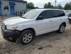 Toyota Highlander salvage cars for sale: 2010 Toyota Highlander SE