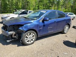 Salvage cars for sale from Copart Bowmanville, ON: 2013 Mazda 3 I