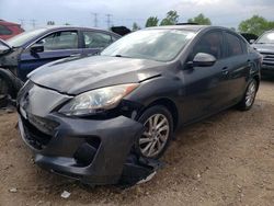 Salvage cars for sale at Elgin, IL auction: 2012 Mazda 3 I