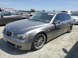 Salvage cars for sale at Antelope, CA auction: 2006 BMW 750 LI