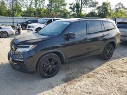 Salvage cars for sale from Copart Hampton, VA: 2021 Honda Pilot Black