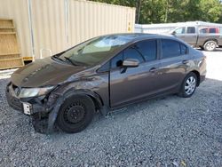 Salvage cars for sale from Copart Augusta, GA: 2014 Honda Civic LX