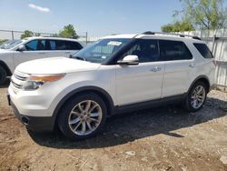 Salvage cars for sale at Houston, TX auction: 2015 Ford Explorer Limited