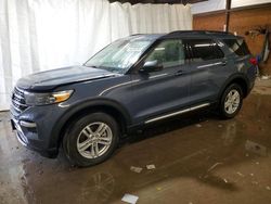 Salvage cars for sale from Copart Ebensburg, PA: 2021 Ford Explorer XLT