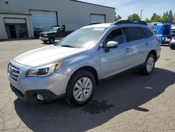 Salvage cars for sale at Woodburn, OR auction: 2017 Subaru Outback 2.5I Premium