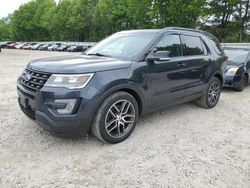 Salvage cars for sale at North Billerica, MA auction: 2017 Ford Explorer Sport