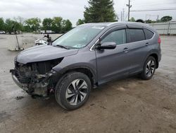 Salvage cars for sale from Copart Lexington, KY: 2016 Honda CR-V Touring