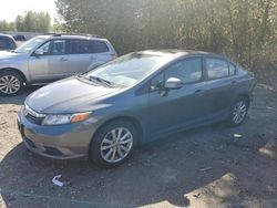 Salvage cars for sale from Copart Arlington, WA: 2012 Honda Civic EXL