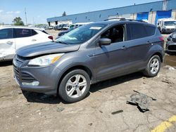 Salvage cars for sale at Woodhaven, MI auction: 2014 Ford Escape SE