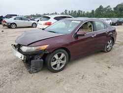 Salvage cars for sale from Copart Houston, TX: 2012 Acura TSX Tech