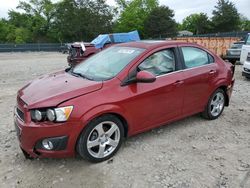 Salvage cars for sale at Madisonville, TN auction: 2012 Chevrolet Sonic LTZ
