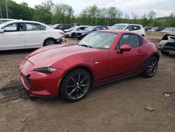 Salvage cars for sale at Marlboro, NY auction: 2017 Mazda MX-5 Miata Grand Touring