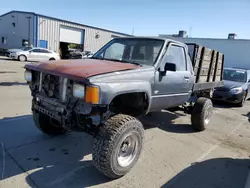 Salvage trucks for sale at Vallejo, CA auction: 1985 Toyota Pickup Xtracab RN66 DLX