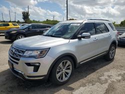 Salvage cars for sale from Copart Miami, FL: 2019 Ford Explorer Limited