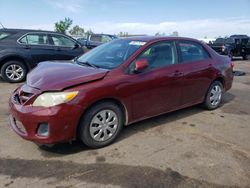 Salvage cars for sale at Ham Lake, MN auction: 2011 Toyota Corolla Base