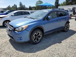 Salvage cars for sale from Copart Graham, WA: 2015 Subaru XV Crosstrek Sport Limited