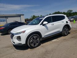 Salvage cars for sale at Florence, MS auction: 2019 Hyundai Santa FE Limited