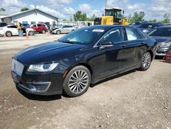 Salvage cars for sale at Pekin, IL auction: 2017 Lincoln MKZ Hybrid Premiere