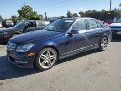 Salvage cars for sale from Copart San Martin, CA: 2013 Mercedes-Benz C 250