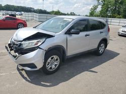 Salvage cars for sale from Copart Dunn, NC: 2016 Honda CR-V LX