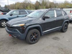 Salvage cars for sale at Assonet, MA auction: 2014 Jeep Cherokee Trailhawk