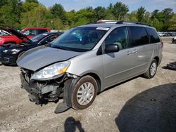 Salvage cars for sale at Mendon, MA auction: 2008 Toyota Sienna CE