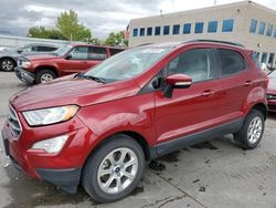 Salvage cars for sale from Copart Littleton, CO: 2020 Ford Ecosport SE