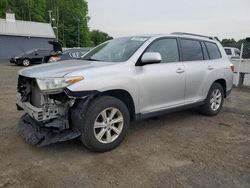 Salvage cars for sale at East Granby, CT auction: 2011 Toyota Highlander Base