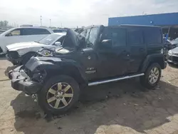 Salvage cars for sale at Woodhaven, MI auction: 2017 Jeep Wrangler Unlimited Sahara