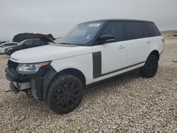 Salvage cars for sale at New Braunfels, TX auction: 2017 Land Rover Range Rover Supercharged