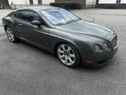Salvage cars for sale at North Billerica, MA auction: 2005 Bentley Continental GT