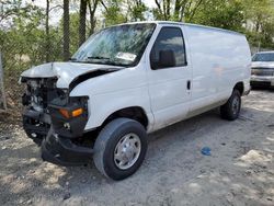 Salvage cars for sale at Cicero, IN auction: 2010 Ford Econoline E350 Super Duty Van