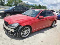 Salvage cars for sale at Spartanburg, SC auction: 2013 Mercedes-Benz C 250