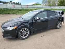 Salvage cars for sale at Davison, MI auction: 2017 Ford Fusion SE