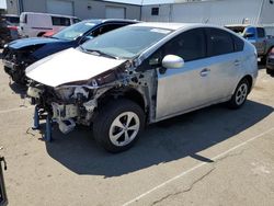 Salvage cars for sale from Copart Vallejo, CA: 2015 Toyota Prius