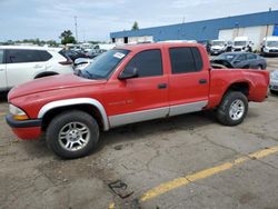 Vehiculos salvage en venta de Copart Woodhaven, MI: 2002 Dodge Dakota Quad SLT