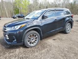 Toyota Highlander Vehiculos salvage en venta: 2017 Toyota Highlander SE