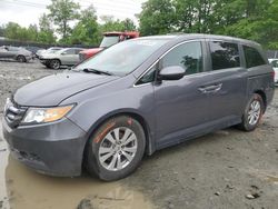 Salvage cars for sale at Waldorf, MD auction: 2016 Honda Odyssey EXL