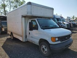 Salvage trucks for sale at Marlboro, NY auction: 2006 Ford Econoline E450 Super Duty Cutaway Van