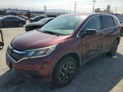 Salvage cars for sale at Sun Valley, CA auction: 2016 Honda CR-V SE