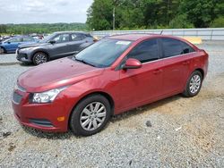 Salvage cars for sale at Concord, NC auction: 2011 Chevrolet Cruze LT