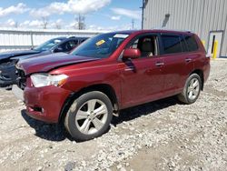 Salvage cars for sale at Appleton, WI auction: 2010 Toyota Highlander Limited